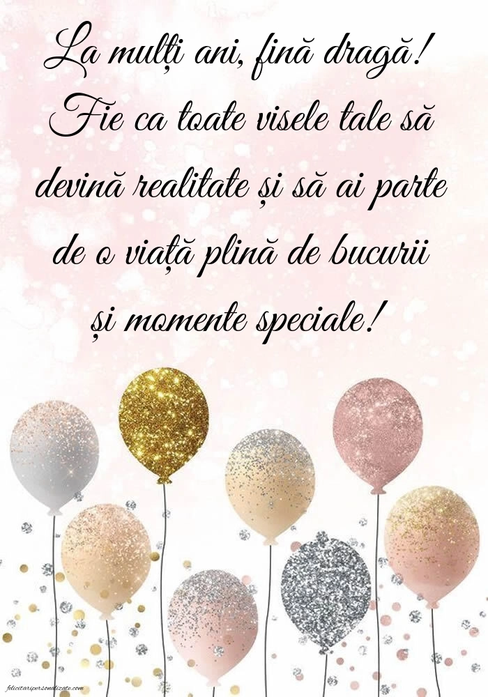 Imagini La Mulți Ani Fina mea: Baloane