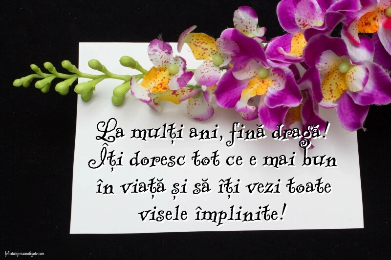 Felicitări frumoase de Ziua de Naștere pentru Fină: Flori