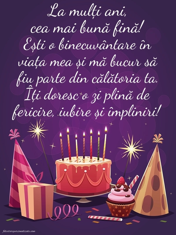 La mulți ani, fina mea! - Imagini cu mesaje frumoase: Tort