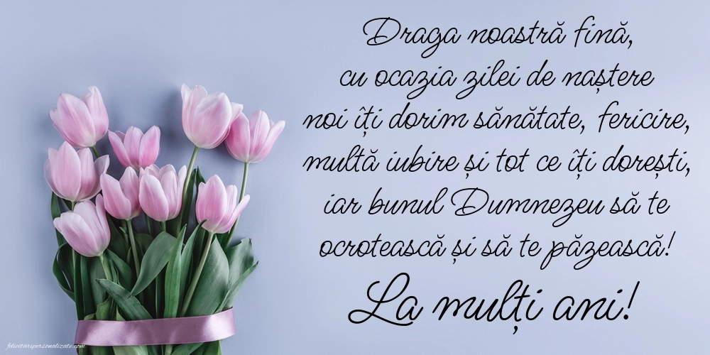 Imagini La Mulți Ani Fina mea: Lalele