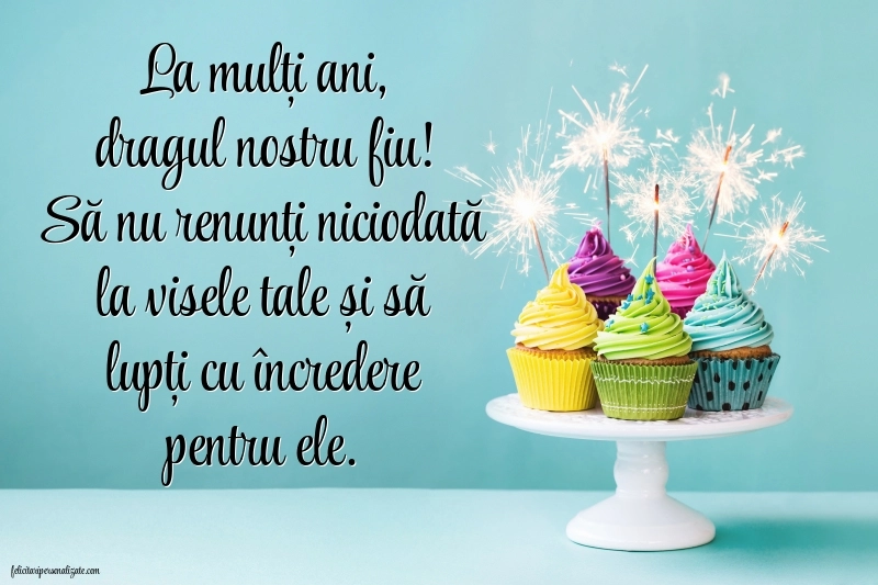 La mulți ani, băiatul meu! - Imagini cu mesaje frumoase: Tort