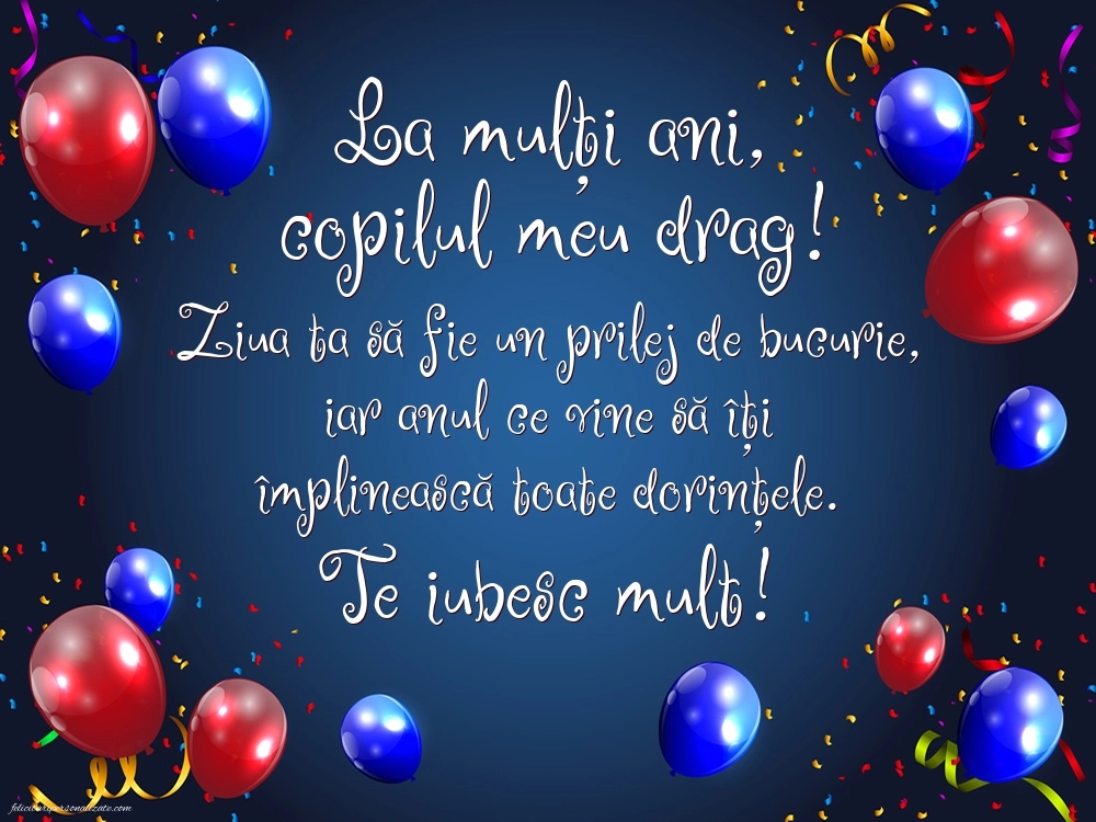 Imagini La Mulți Ani Fiul meu: Baloane