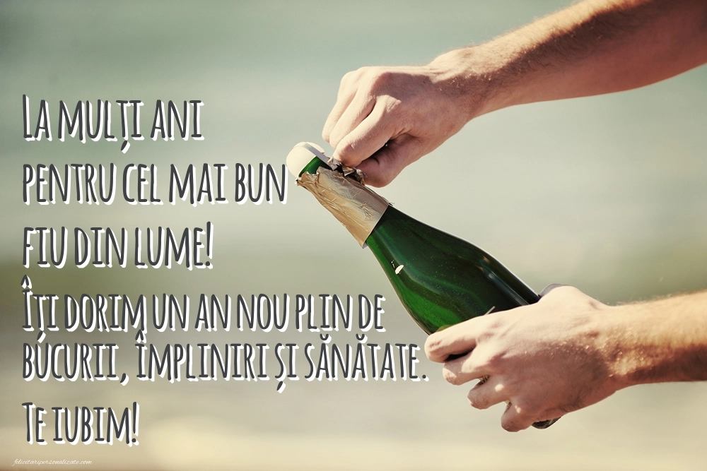 Imagini La Mulți Ani Fiul meu: Șampanie