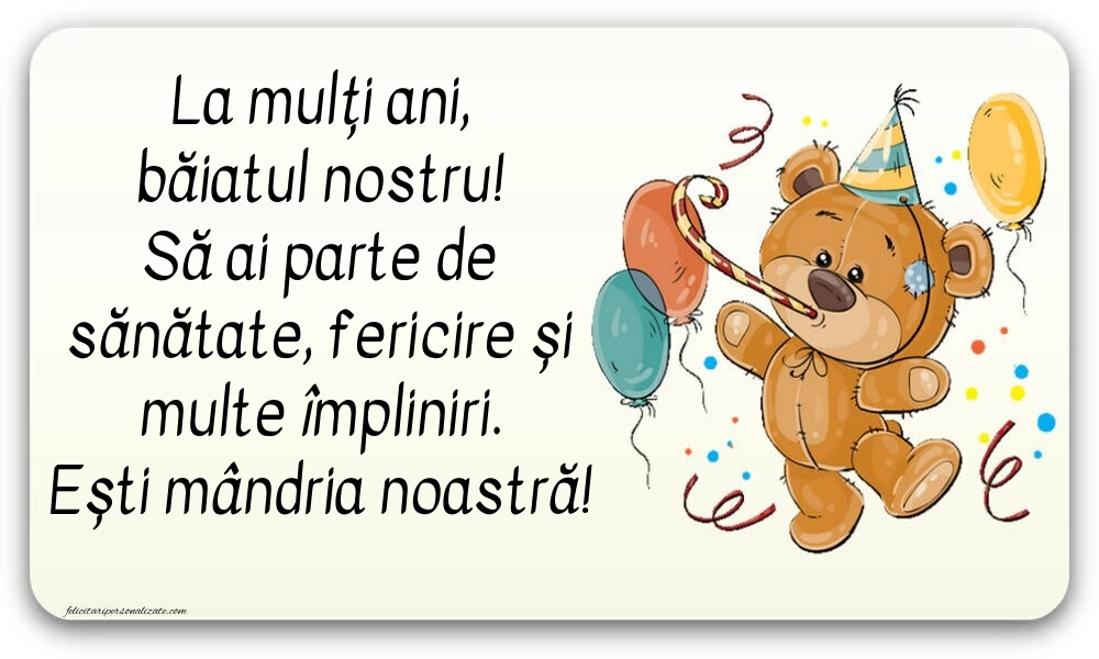 Imagini cu La mulți ani pentru fiul meu: Baloane