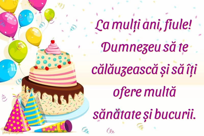 Imagini cu La mulți ani pentru fiul meu: Tort