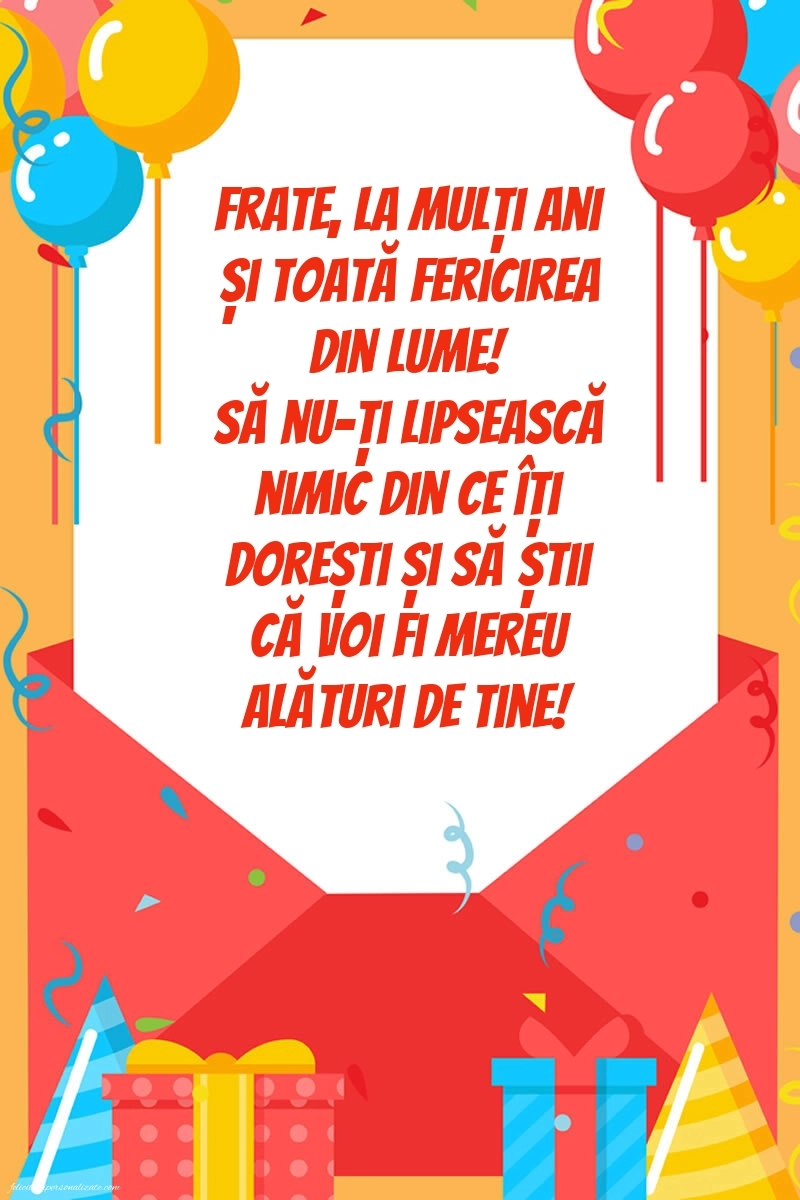 Imagini La Mulți Ani frate: Baloane și Cadouri