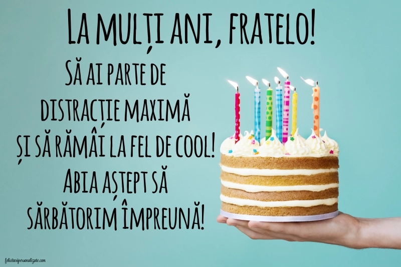 Felicitări de LA MULȚI ANI pentru frați: Tort