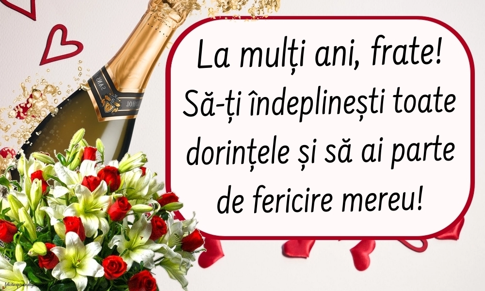 Felicitări și Imagini de Ziua de Naștere pentru Frate: Flori