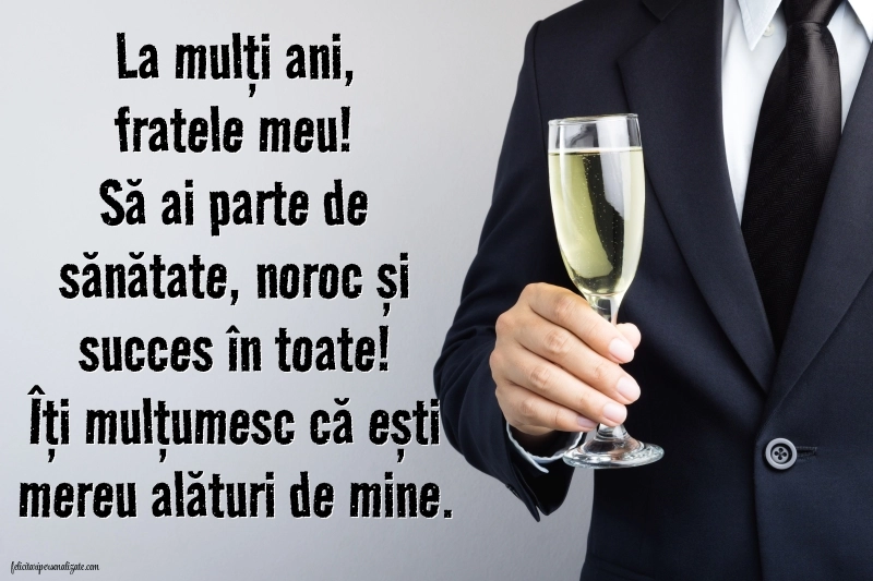 Imagini La Mulți Ani frate: Șampanie