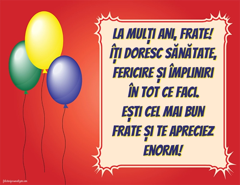 Imagini La Mulți Ani frate: Baloane