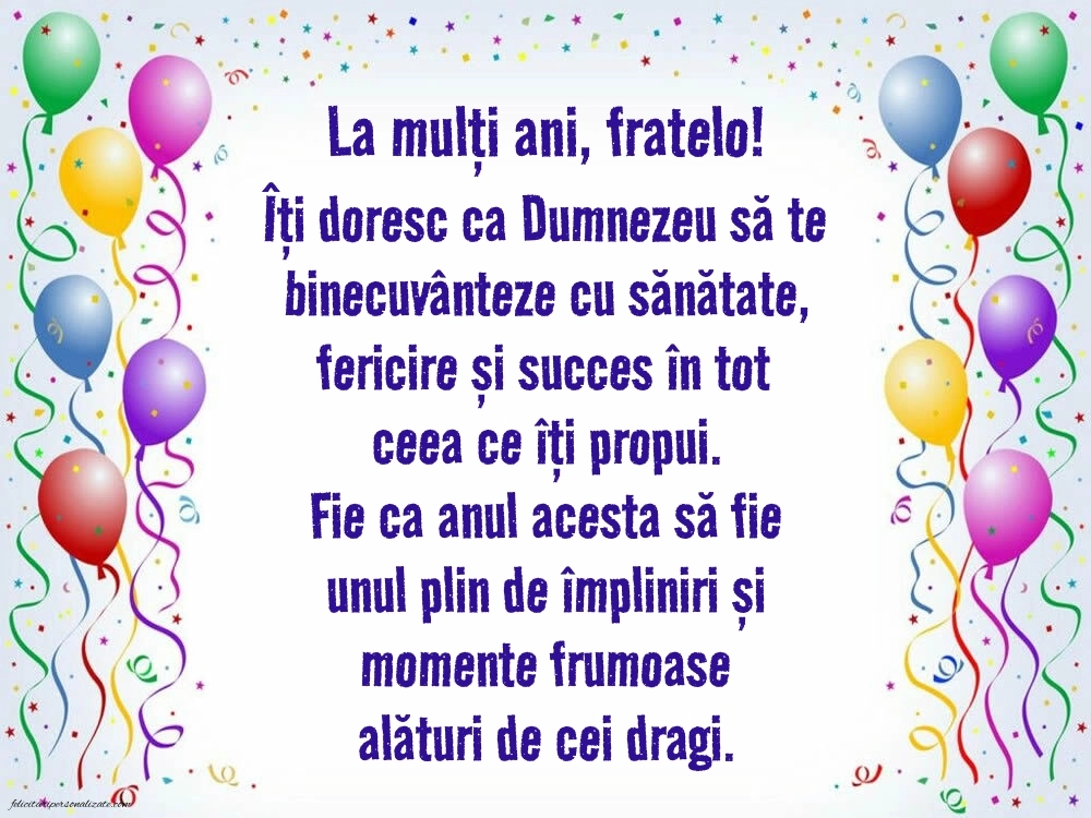 Imagini La Mulți Ani frate: Baloane