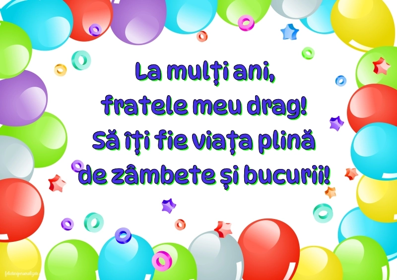 Imagini cu La mulți ani pentru fratele meu: Baloane