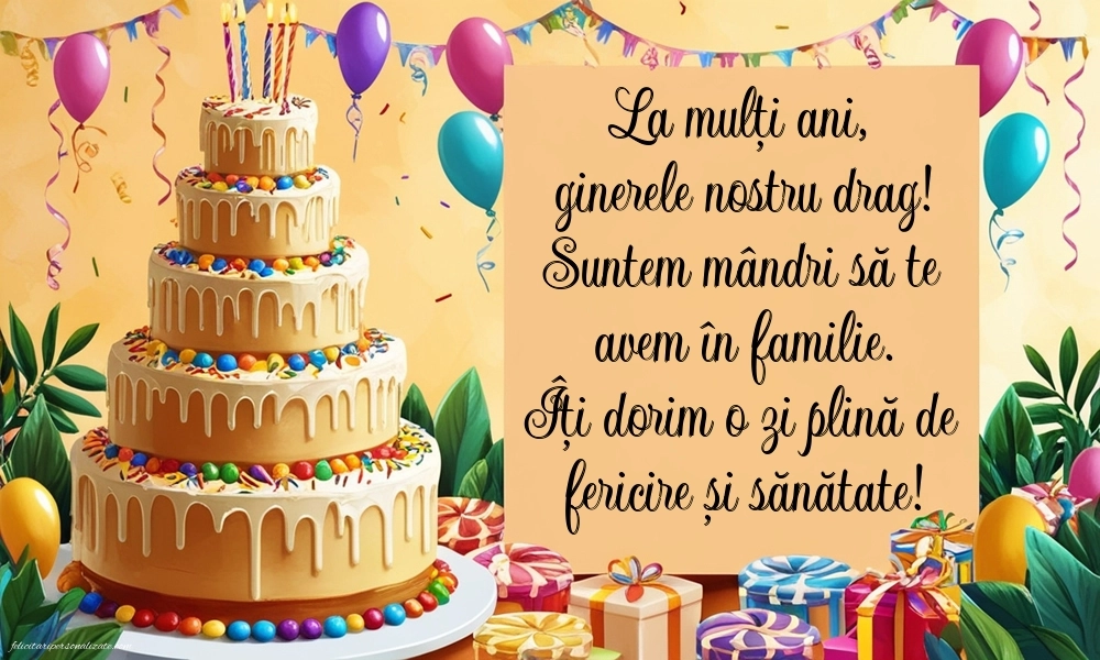 Imagini cu La mulți ani pentru ginerele meu: Tort