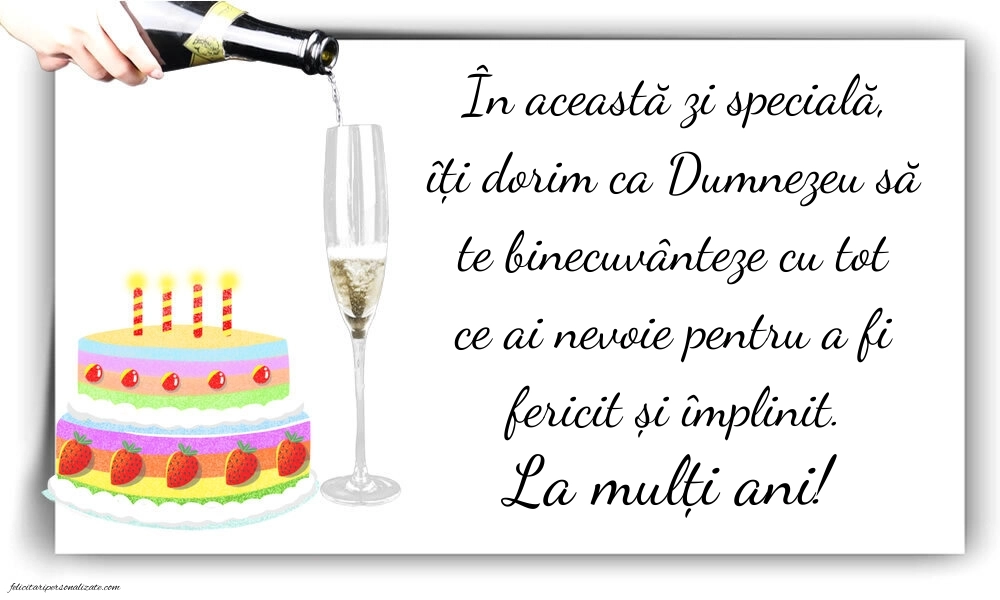Imagini cu La mulți ani pentru ginerele meu: Șampanie și tort