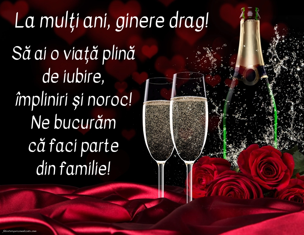 Imagini cu La mulți ani pentru ginerele meu: Șampanie