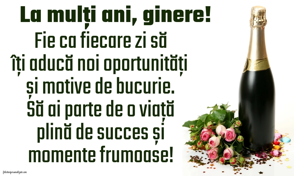 Imagini La Mulți Ani Ginerele Meu: Șampanie și flori