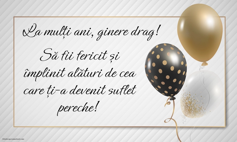 Imagini cu mesaje de La mulți ani pentru ginere: Baloane