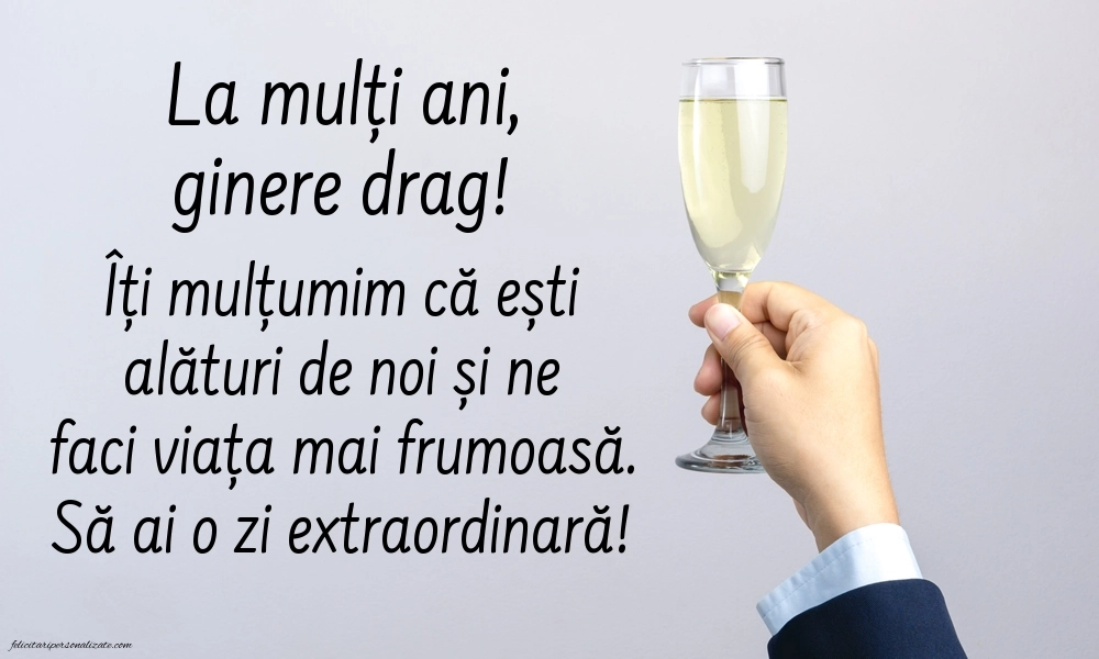 Imagini cu mesaje de La mulți ani pentru ginere: Șampanie
