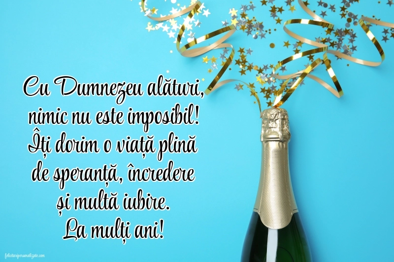 Imagini cu mesaje de La mulți ani pentru ginere: Șampanie și confetti