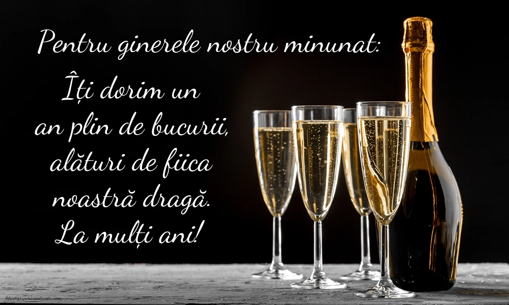 Imagini cu mesaje de La mulți ani pentru ginere: Șampanie