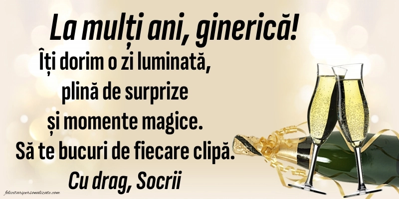 Felicitări și Imagini de Ziua de Naștere pentru Ginere: Șampanie
