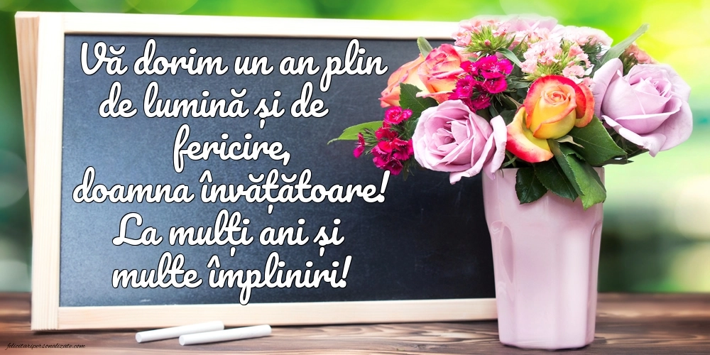 La mulți ani, doamna învățătoare! Imagini și Felicitări Sincere și Călduroase.: Școală
