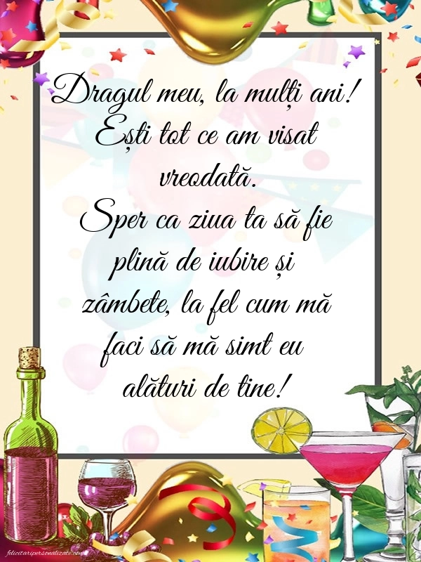 Imagini de Ziua de Naștere pentru Iubit: Confetti