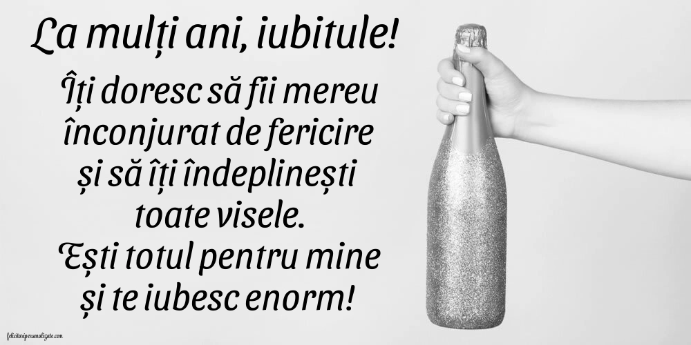 Imagini de Ziua de Naștere pentru Iubit: Șampanie