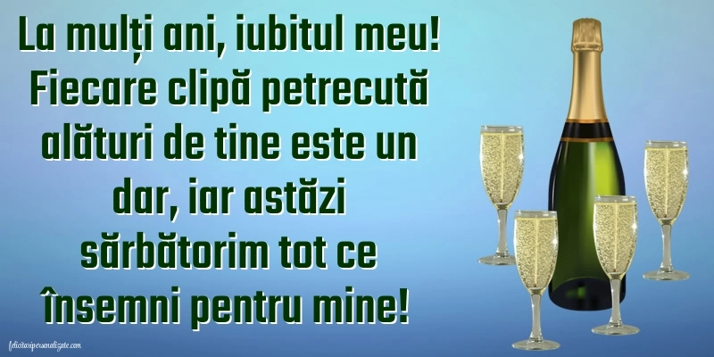 Imagini de Ziua de Naștere pentru Iubit: Șampanie