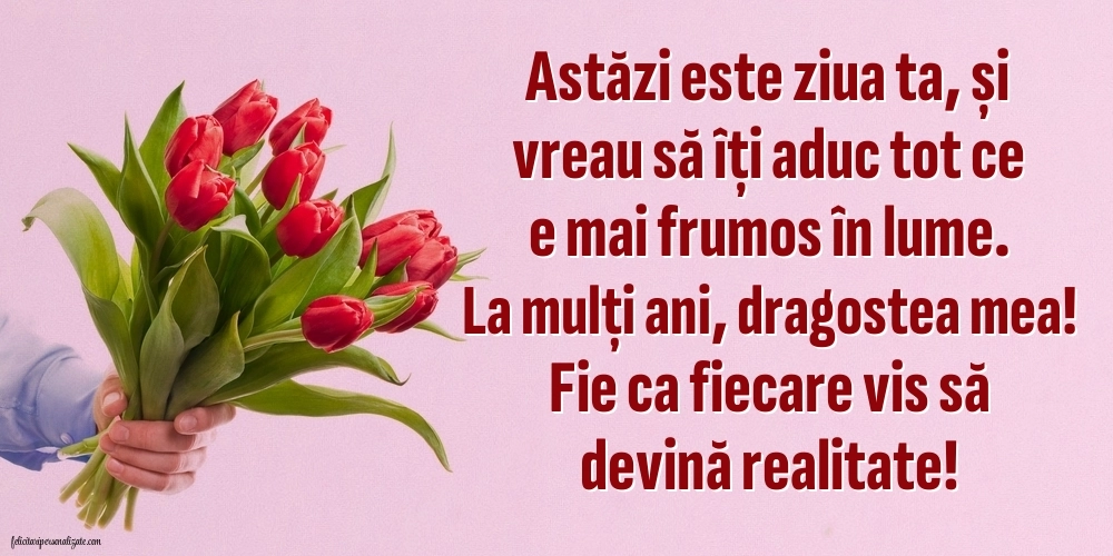 Imagini frumoase de Ziua de Naștere pentru Iubită: Flori