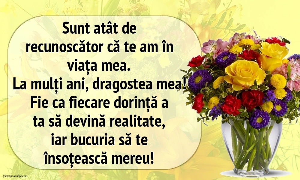 Imagini La Mulți Ani Iubita Mea. Mesaje de Dragoste și Gânduri Sincere pentru Ziua Ei.: Flori