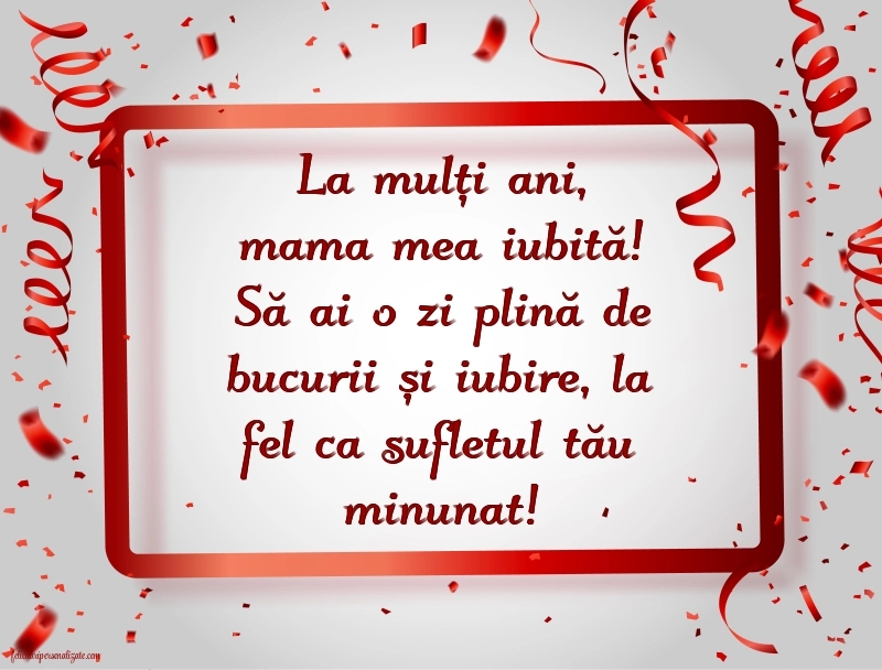 La mulți ani, mama! - Imagini cu mesaje frumoase: Baloane