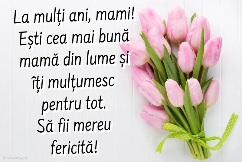 La mulți ani, mama! - Imagini cu mesaje frumoase: Lalele
