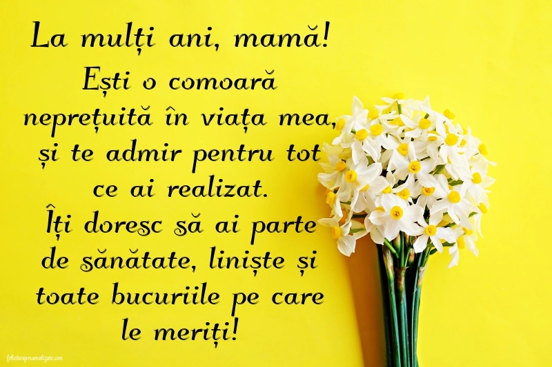 La mulți ani, mama! - Imagini cu mesaje frumoase: Flori