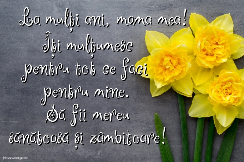 La mulți ani, mama! - Imagini cu mesaje frumoase: Flori