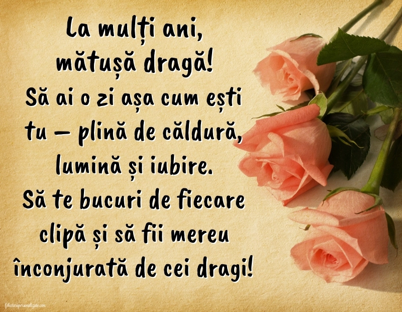 Imagini cu La mulți ani pentru mătușă: Flori