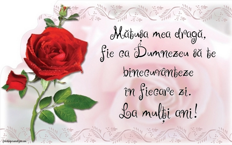 La mulți ani, mătușa mea! - Imagini cu mesaje frumoase: Flori