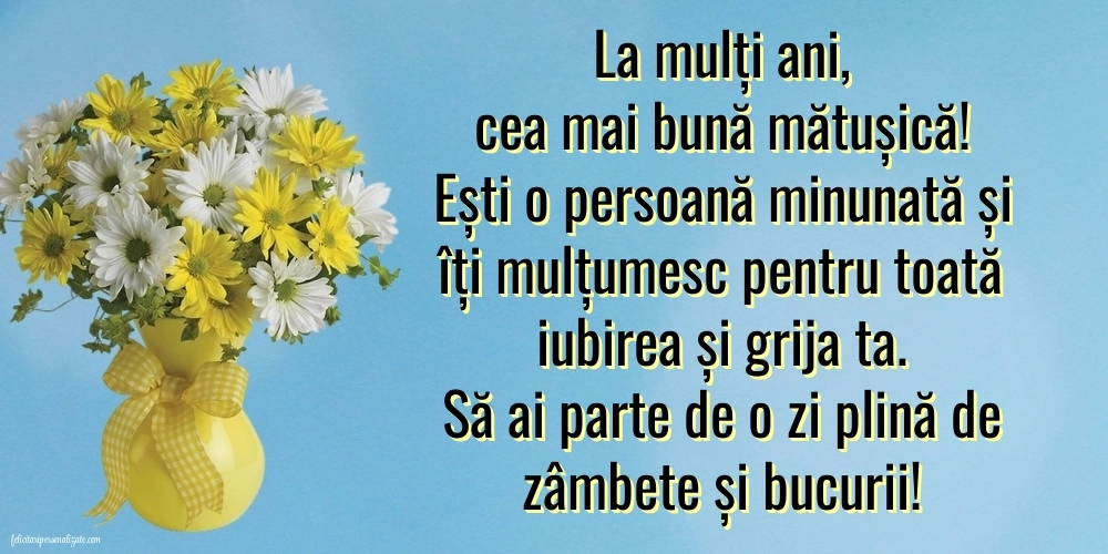 La mulți ani, mătușa mea! - Imagini cu mesaje frumoase: Flori