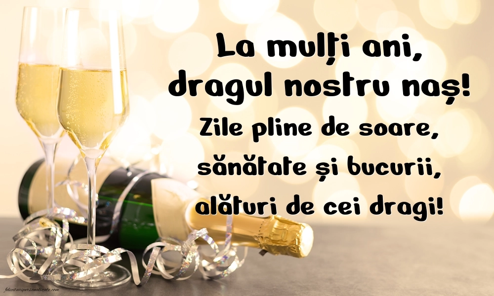 Imagini de LA MULȚI ANI Nașule: Șampanie