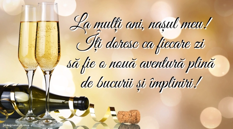 Imagini de LA MULȚI ANI Nașule: Șampanie