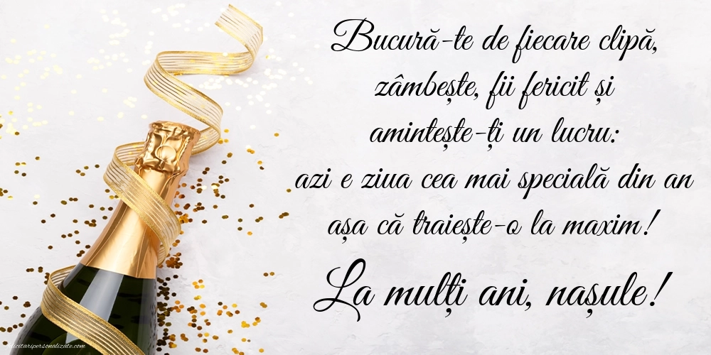 Imagini de LA MULȚI ANI Nașule: Șampanie