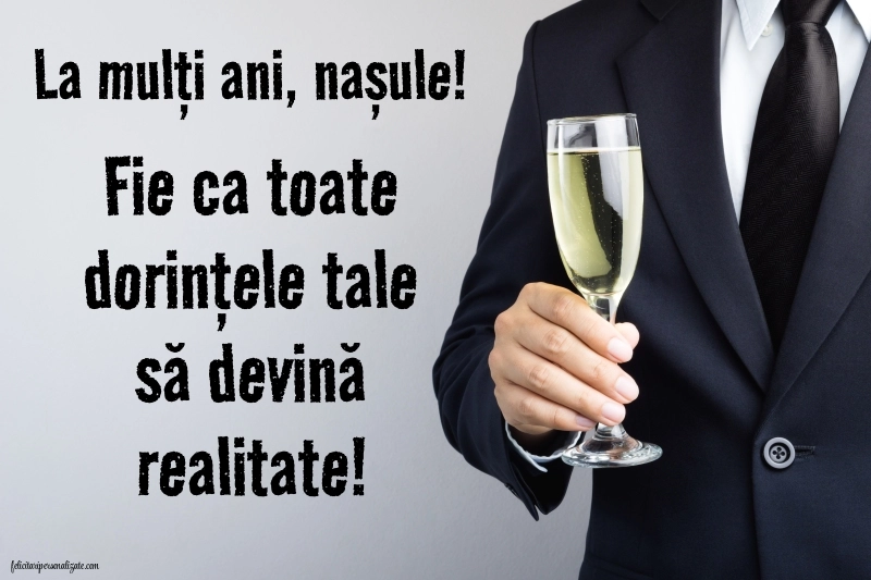 Felicitări și Imagini de Ziua de Naștere pentru Naș: Șampanie