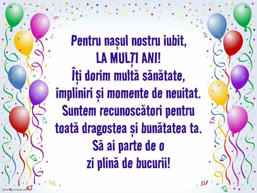 Imagini cu La mulți ani pentru nașul meu: Baloane