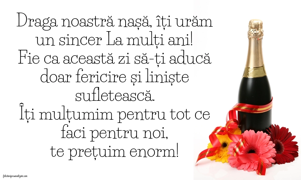Imagini cu La mulți ani pentru nașă: Șampanie și flori