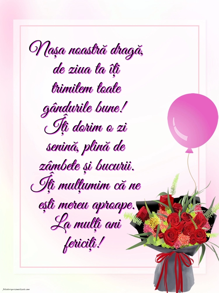 La mulți ani, nașa mea! - Imagini cu mesaje frumoase: Flori