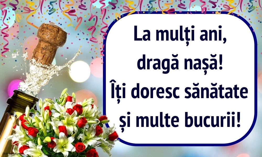 Imagini de LA MULȚI ANI Nașa mea: Șampanie și flori