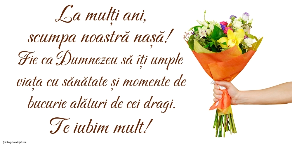 Imagini cu La mulți ani pentru nașă: Buchet de flori