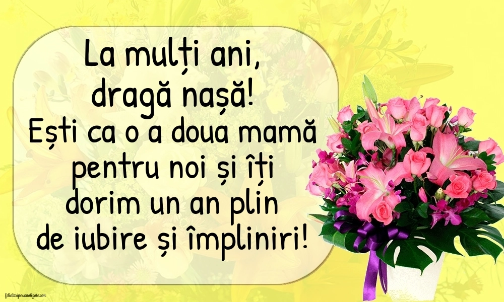Imagini de LA MULȚI ANI Nașa mea: Flori