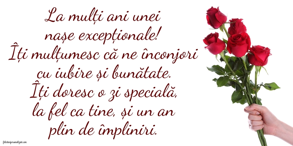 La mulți ani, nașa mea! - Imagini cu mesaje frumoase: Flori