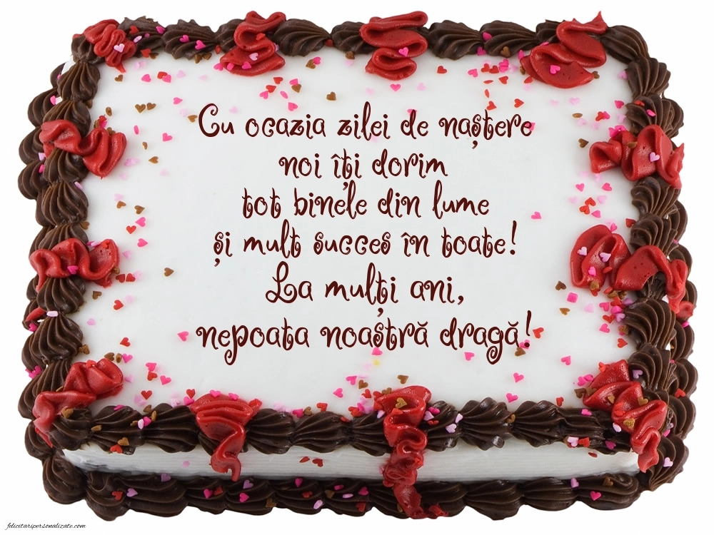 Imagini de LA MULȚI ANI Nepoata Mea: Tort